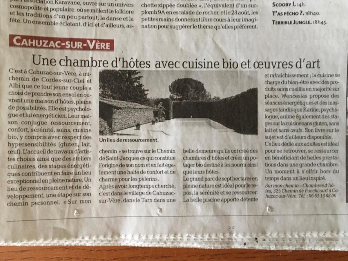 Sur Mon Chemin Chambres D'Hotes Cahuzac-sur-Vere Luaran gambar